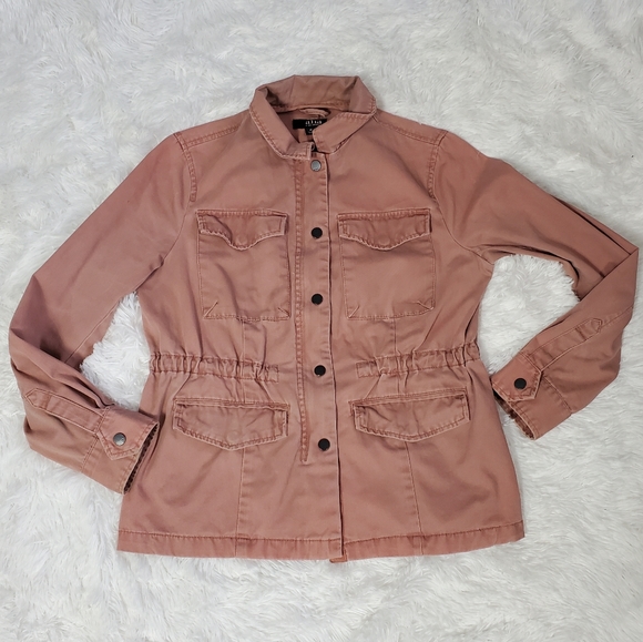 ANA~PALE PINK CARGO ZIP & SNAP JACKET! - Picture 11 of 15